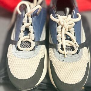 DIOR B22 Blue and Cream Sneakers